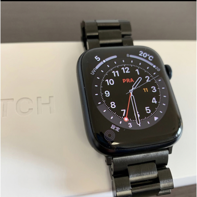 Apple Watch Series7 45mm 美品 ブラック 充電器付き