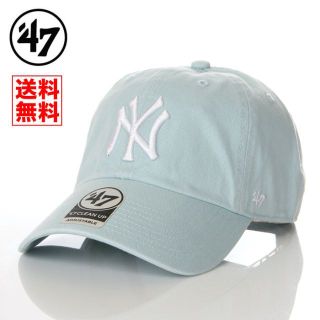 フォーティセブン(47 Brand)の【新品】47BRAND キャップ ヤンキース 帽子 水色 メンズ レディース(キャップ)