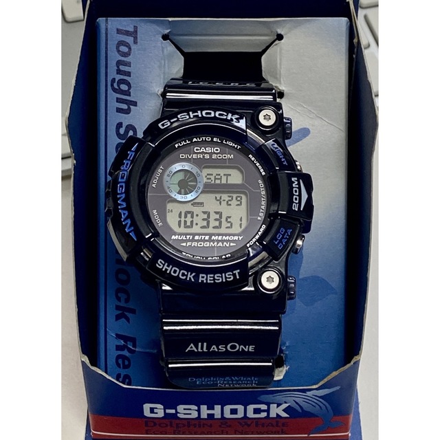 G-SHOCK/限定/フロッグマン/御蔵島/GW-202/イルクジ/箱付/クリア