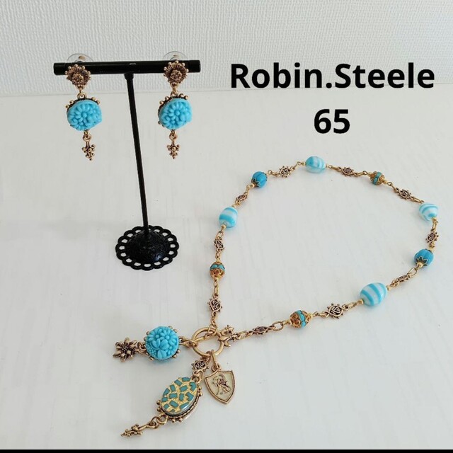 65)Robin.Steele ロビンスティール ネックレス ピアス セットレディース