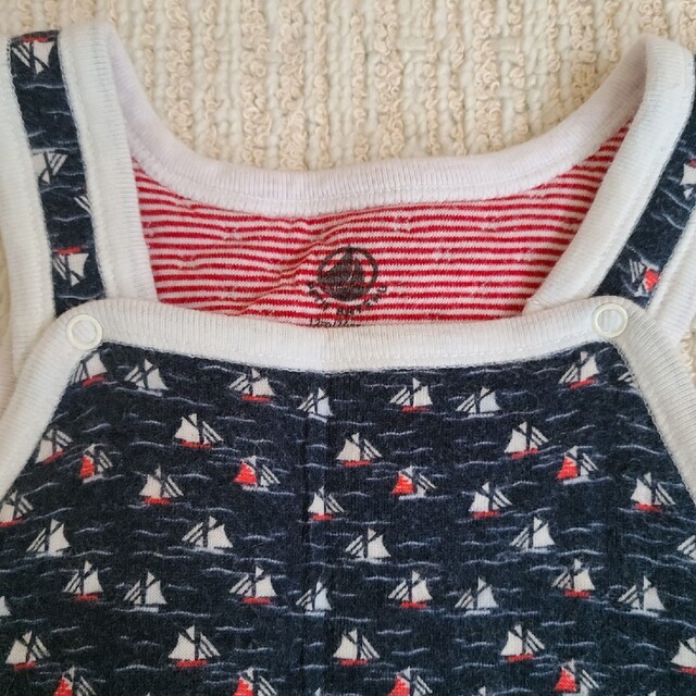 PETIT BATEAU(プチバトー)のプチバトー　オーバーオール キッズ/ベビー/マタニティのベビー服(~85cm)(カバーオール)の商品写真