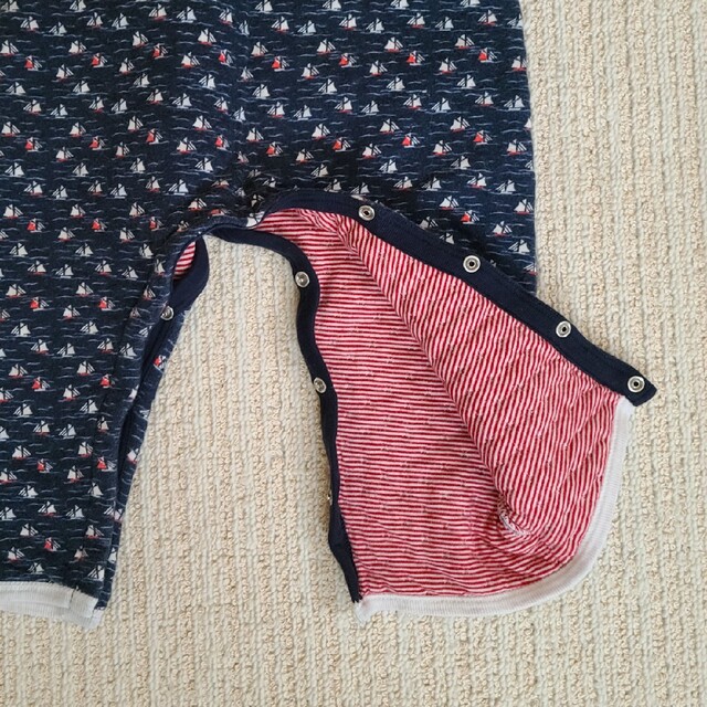 PETIT BATEAU(プチバトー)のプチバトー　オーバーオール キッズ/ベビー/マタニティのベビー服(~85cm)(カバーオール)の商品写真