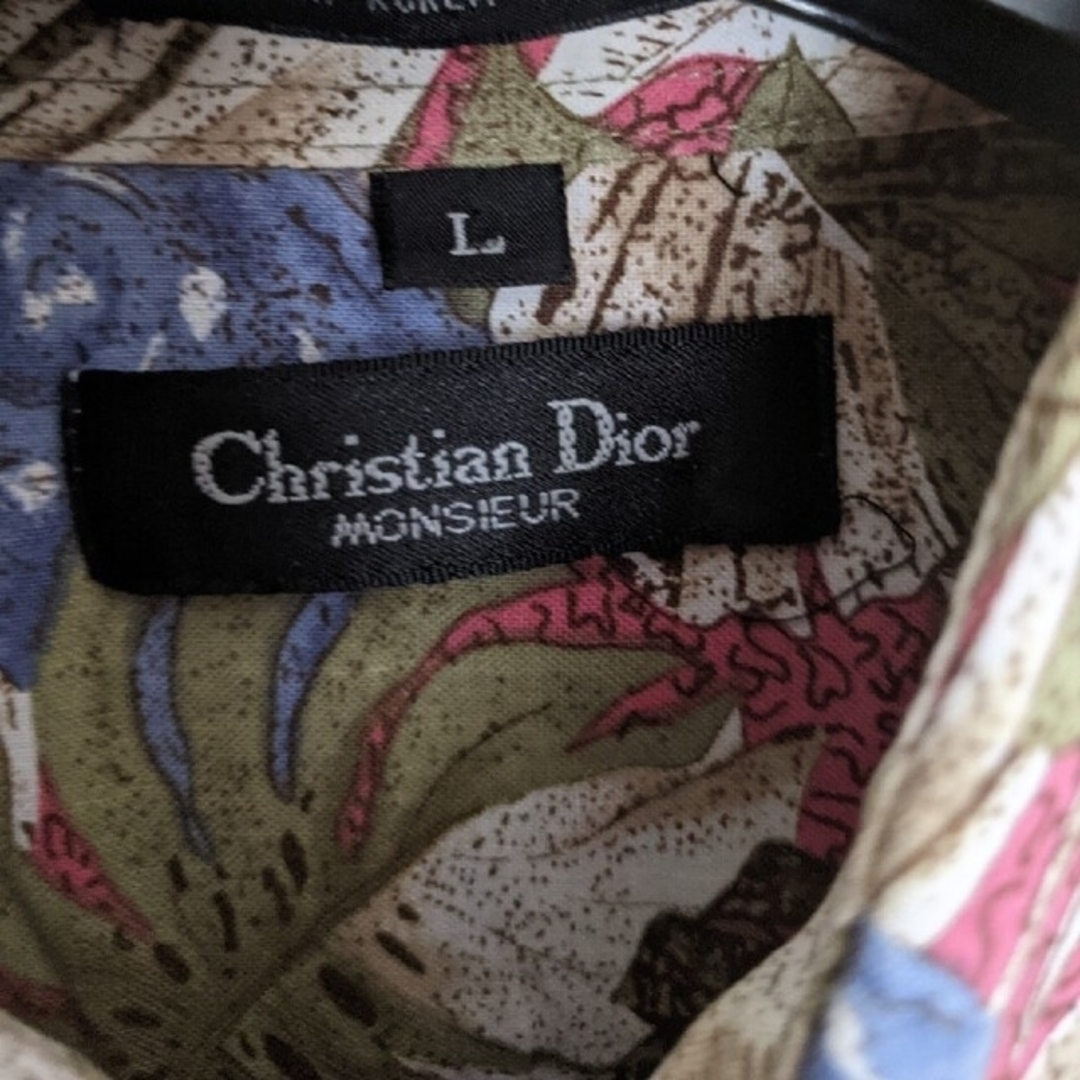 Christian Dior(クリスチャンディオール)の90s 希少柄 Dior 開襟 半袖アロハシャツ L メンズのトップス(シャツ)の商品写真
