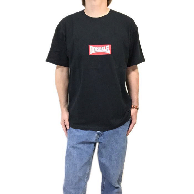 LONSDALE(ロンズデール)の新品 LONSDALE ロンズデール ボックスロゴ ビッグシルエット Tシャツ メンズのトップス(Tシャツ/カットソー(半袖/袖なし))の商品写真