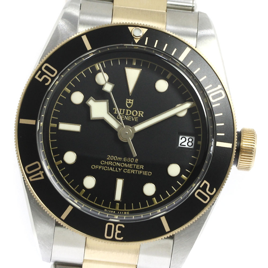 チュードル TUDOR 79733N ヘリテージ ブラックベイ41 デイト YGコンビ 自動巻き メンズ 極美品 箱・保証書付き_749212