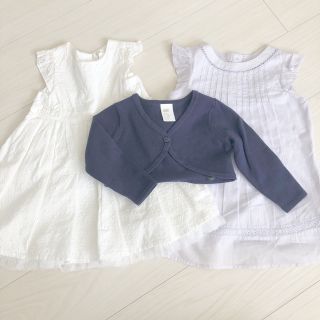 ベビーギャップ(babyGAP)の70cm新品ワンピース3点セット(訳あり)(ワンピース)