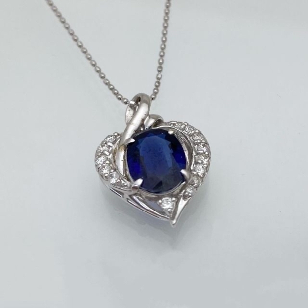 新品 カヤナイト ダイヤモンド ネックレス 2.42ct K18WG 季節の