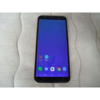 エイスース(ASUS)のASUS Zenfone Live (L1) シマーゴールド 動作正常 中古 (スマートフォン本体)