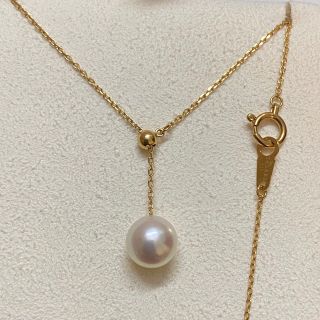 タサキ(TASAKI)の田崎真珠　タサキ　TASAKI K18 アコヤ真珠 一粒 ペンダントネックレス(ネックレス)