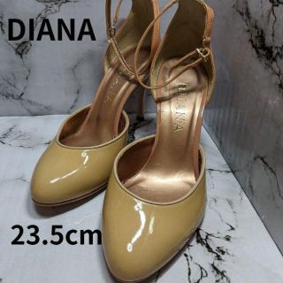 ダイアナ(DIANA)の【超美品】★DAIANA★エナメルパンプス☆23.5cm☆茶色(ハイヒール/パンプス)