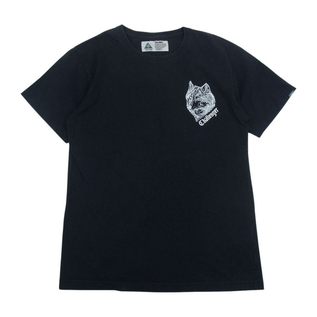 CHALLENGER チャレンジャー WOLF LOGO TEE ウルフ ロゴ 半袖 Tシャツ ブラック系 M