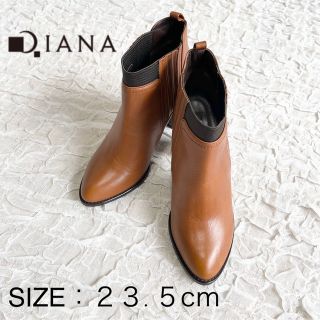 ダイアナ(DIANA)の【1度着用のみ美品】 DIANA ダイアナ  サイドゴアブーツ ショートブーツ(ブーツ)