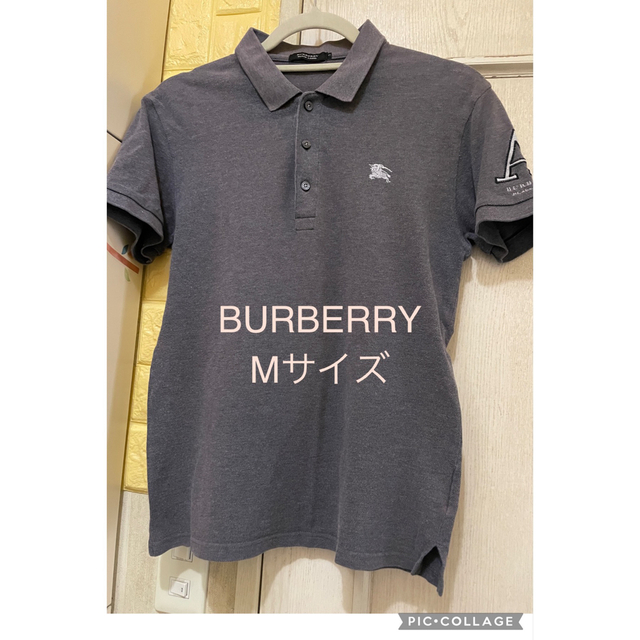 BURBERRY BLACK LABEL(バーバリーブラックレーベル)のBURBERRY BLACK LABEL 2  Mサイズ　グレー メンズのトップス(ポロシャツ)の商品写真