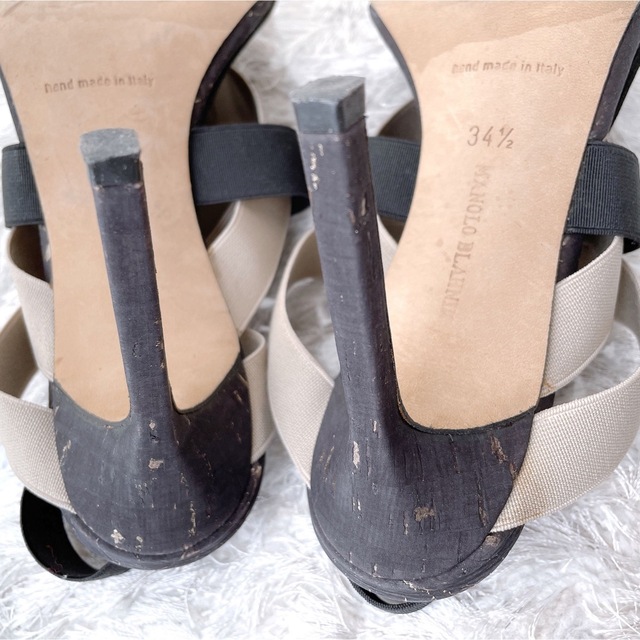 MANOLO BLAHNIK マノロブラニク ストラップ ヒールサンダル 美品