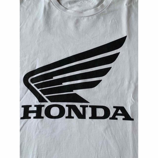 GU(ジーユー)のGU HONDA ジーユー　ホンダ　Tシャツ 白　M 古着　ホンダロゴTシャツ メンズのトップス(Tシャツ/カットソー(半袖/袖なし))の商品写真