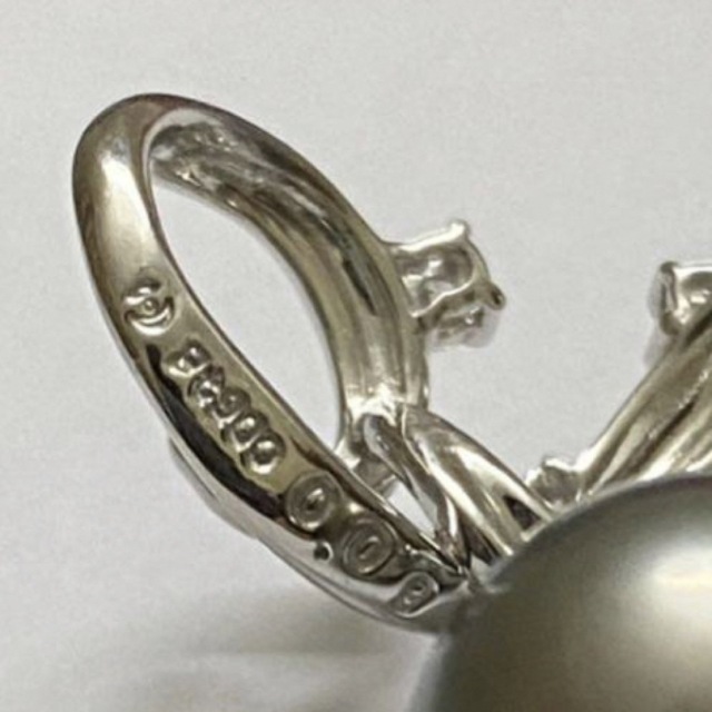 田崎真珠 タサキ TASAKI Pt900 ペンダントトップ ブラックパール