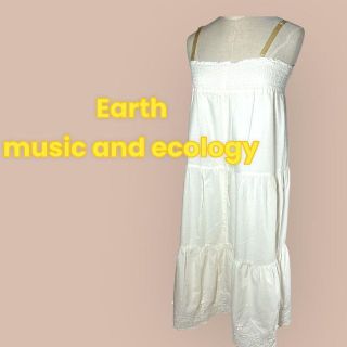 アースミュージックアンドエコロジー(earth music & ecology)の【訳あり】earth ティアード コットン ロングワンピース(ロングワンピース/マキシワンピース)