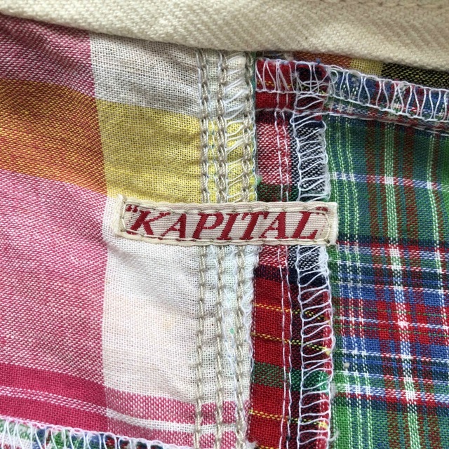 KAPITAL - 【未使用】KAPITAL パッチワークフーディジャケット KAPITAL - 【未使用】KAPITAL パッチワークフーディジャケット
