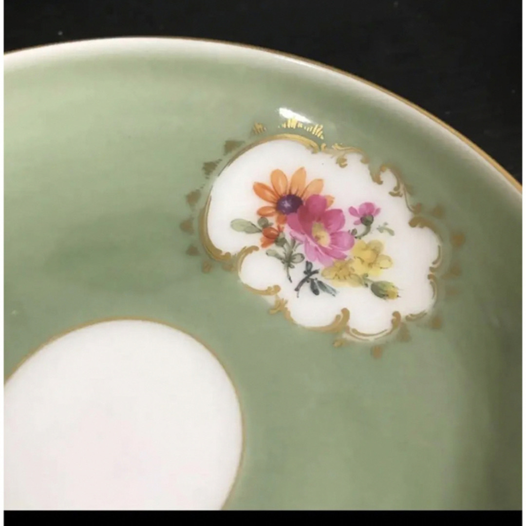 KPM ベルリン ベルリン王立磁器製陶所 窓絵 花文カップ レア希少