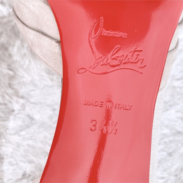 Christian Louboutin(クリスチャンルブタン)のクリスチャンルブタン　リボンサンダル　パンプス　ハイヒール　オープントゥ　未使用 レディースの靴/シューズ(サンダル)の商品写真