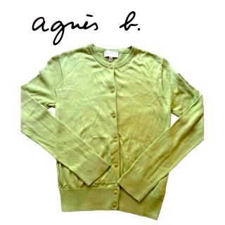 アニエスベー(agnes b.)の美品◆アニエスベー　Agnes.b paris  カラー　コットン　カーディガン(カーディガン)