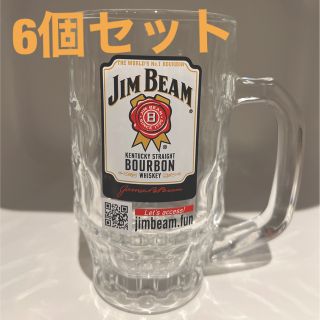 サントリー(サントリー)のサントリージムビームホワイトラベルガラスジョッキ☆6個セット☆(アルコールグッズ)