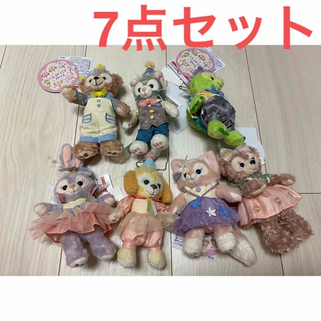 問屋 ダッフィー フロムオールオブアス ぬいぐるみバッジ 7点セット