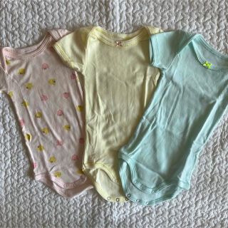 プチバトー(PETIT BATEAU)のプチバトー　半袖肌着　3点セット(肌着/下着)