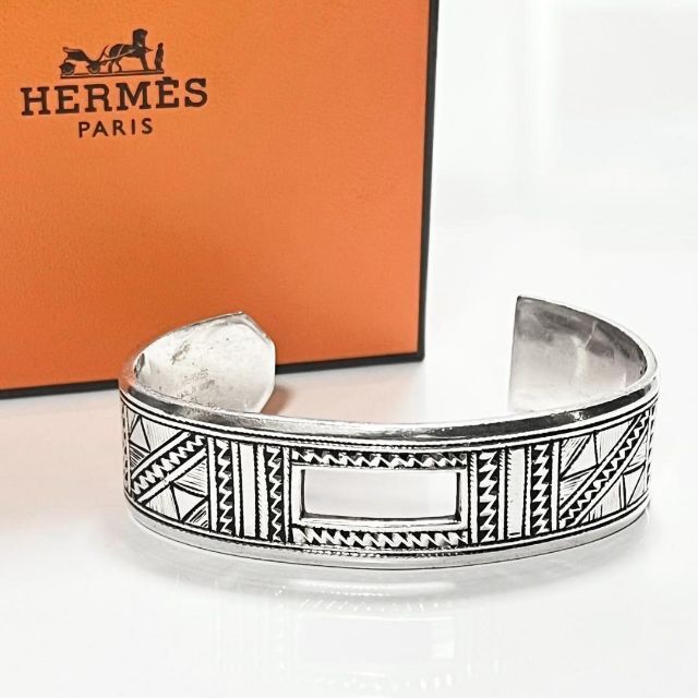 Hermes - 希少 HERMES エルメス トゥアレグ バングル T5 SV925 50.5gの