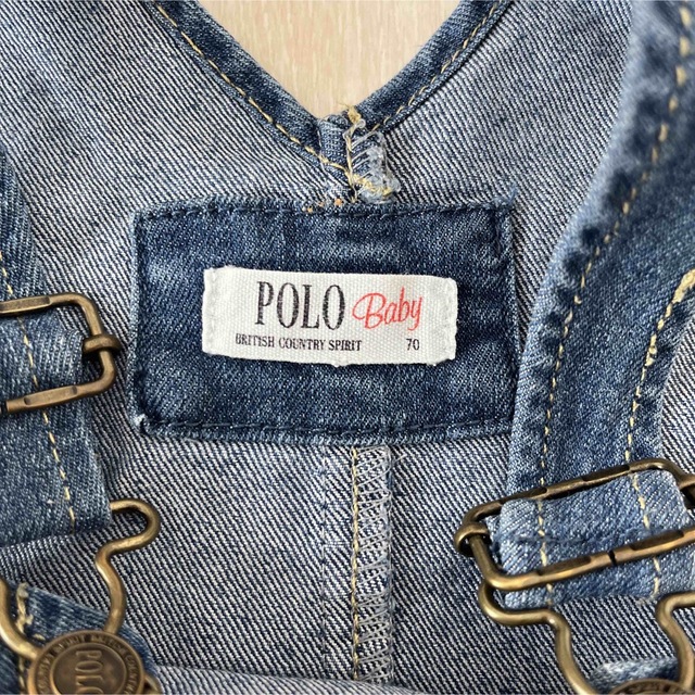 POLO（RALPH LAUREN）(ポロ)のバースデー　POLO Baby サロペット　70 キッズ/ベビー/マタニティのベビー服(~85cm)(カバーオール)の商品写真