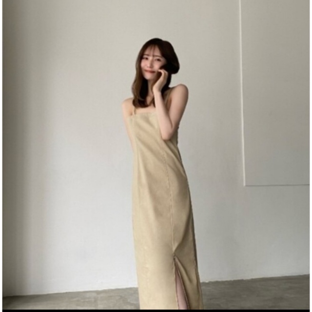 SNIDEL(スナイデル)のcelon thin cami linen dress レディースのワンピース(ロングワンピース/マキシワンピース)の商品写真