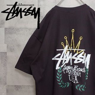 ステューシー(STUSSY)の❗新品❗ STUSSY ブラック【LB WREATH STUSSY TEE】(Tシャツ/カットソー(半袖/袖なし))