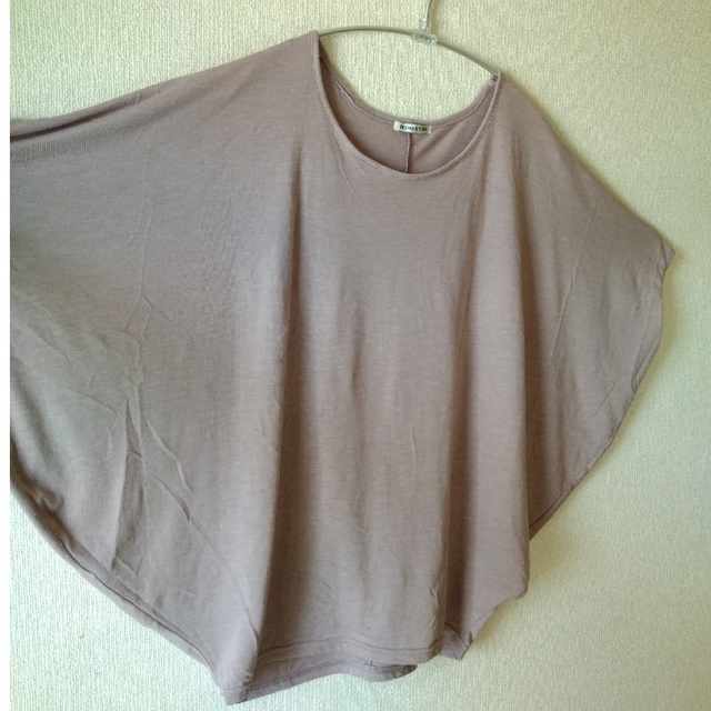 ピンクベージュ ドルマンカットソー レディースのトップス(Tシャツ(半袖/袖なし))の商品写真