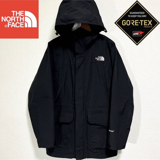 THE NORTH FACE(ザノースフェイス)の美品人気 ノースフェイス ゴアテックス マウンテンパーカー メンズM ブラック メンズのジャケット/アウター(マウンテンパーカー)の商品写真