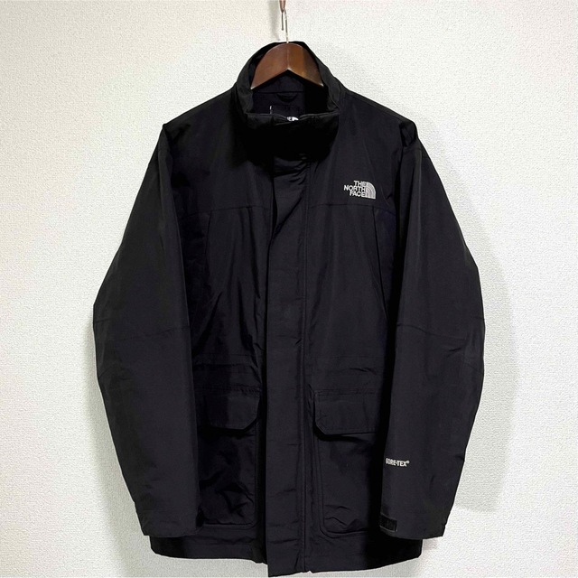 THE NORTH FACE(ザノースフェイス)の美品人気 ノースフェイス ゴアテックス マウンテンパーカー メンズM ブラック メンズのジャケット/アウター(マウンテンパーカー)の商品写真