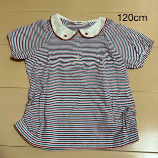 コンビミニ(Combi mini)のcombimini 半袖　120 ブラウス　女の子　キッズ(Tシャツ/カットソー)