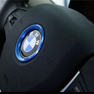 BMW ハンドル エンブレム ステアリングホイール センターリング カバー (車内アクセサリ)