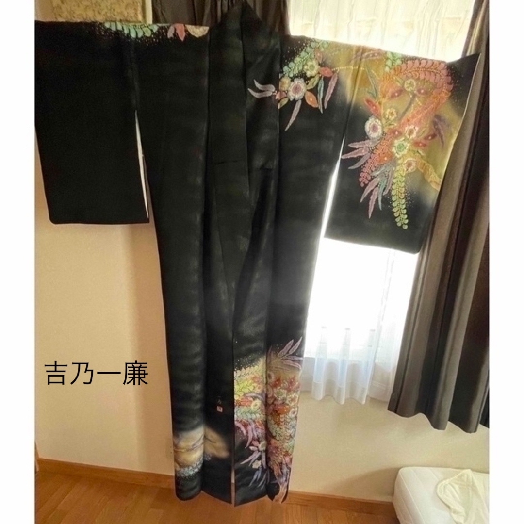 美品 貴重なトール丈 高級帯とお着物セット 高級訪問着 絞り 辻ヶ花