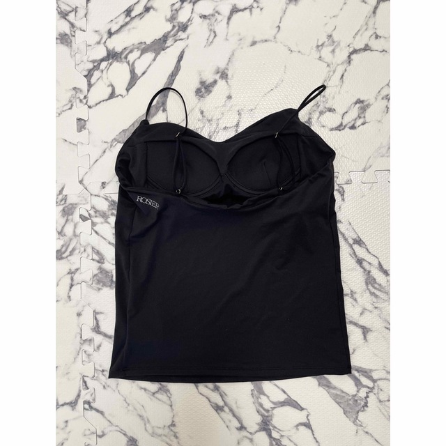 Her lip to(ハーリップトゥ)の未使用　ROSIER 新作　Bra Camisole Black Mサイズ レディースの下着/アンダーウェア(その他)の商品写真