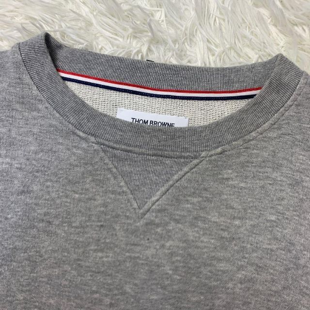THOM BROWNE 4bar 定番 スウェットトリコロール グレー 0 XS 安い 52