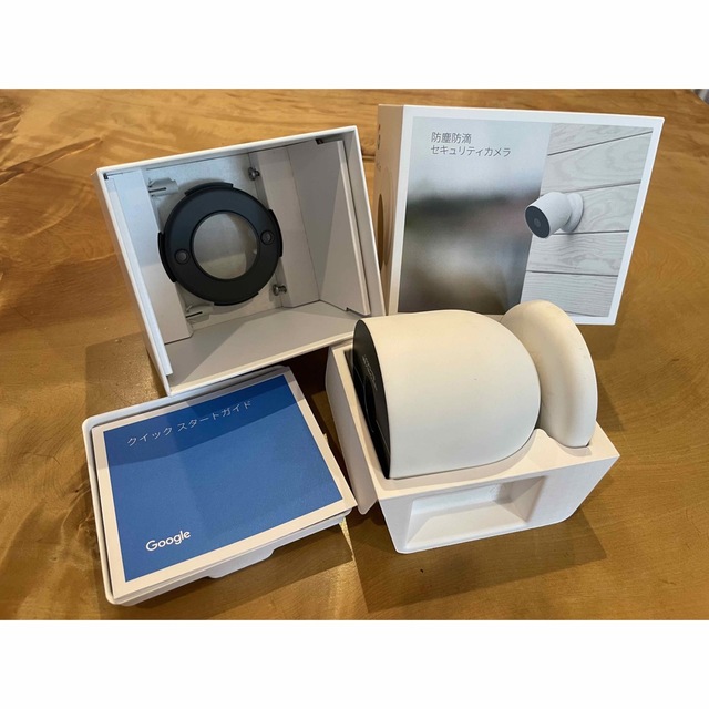 Google nest cam 屋内屋外用 美品 - 防犯カメラ