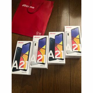 ギャラクシー(Galaxy)のラスト！新品４台セット　GALAXY A21(スマートフォン本体)