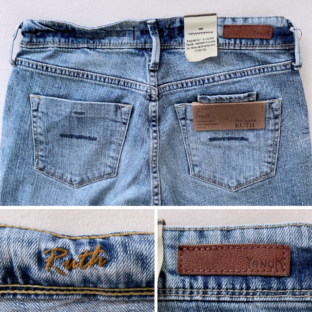 新品✨ヤヌーク ルース ストレッチスリムテーパードデニム W26 定価2.6