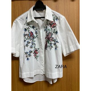 ザラ(ZARA)のザラ　綿ブラウス(シャツ/ブラウス(半袖/袖なし))