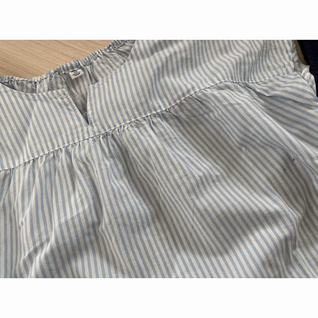 UNIQLO(ユニクロ)の2枚セット⭐︎半袖シャツ ノースリーブ 110 キッズ/ベビー/マタニティのキッズ服女の子用(90cm~)(Tシャツ/カットソー)の商品写真