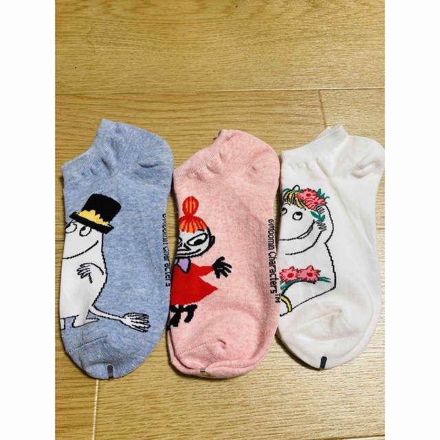 MOOMIN(ムーミン)の【くつ下3個セット】 レディースのレッグウェア(ソックス)の商品写真