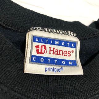 Hanes☆スウェット トレーナー  メキシコ製 刺繍ロゴ 90s bb5