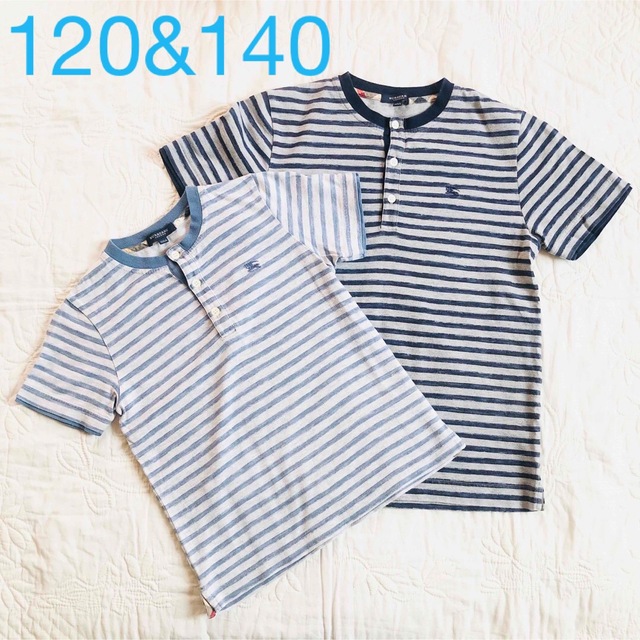 BURBERRY - Burberry キッズ Tシャツ 2枚セット 兄弟お揃い 120&140 の