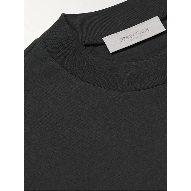 FEAR OF GOD(フィアオブゴッド)のエッセンシャルズ ブラック ストレッチ リモ ロング スリーブ Tシャツ S メンズのトップス(Tシャツ/カットソー(七分/長袖))の商品写真