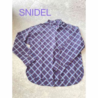 スナイデル(SNIDEL)のSNIDEL シャツ　ブラウス　襟リボン　チェック(シャツ/ブラウス(長袖/七分))